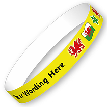 5 Personalised Welsh Wristbands