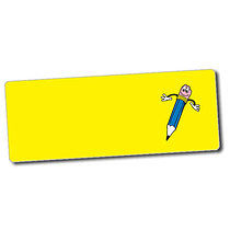 56 Personalised Smiley Pencil Stickers - 46 x 16mm