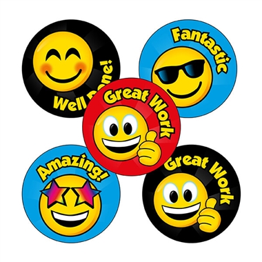70 Emoji Stickers - 25mm