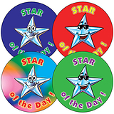 Star of the Day Stickers (35 Stickers - 37mm)