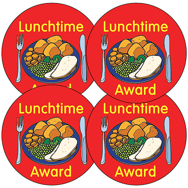 35 Lunchtime Award Roast Dinner Stickers - 37mm