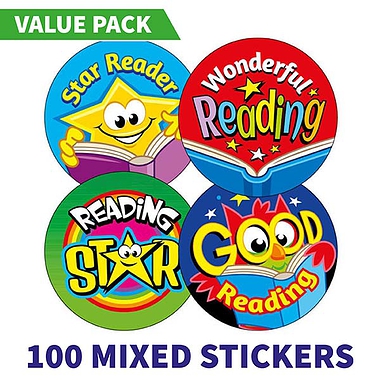 Reading Reward Stickers (100 Stickers - 32mm) Brainwaves