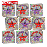 Holographic Superstar Stickers (140 Stickers - 16mm)