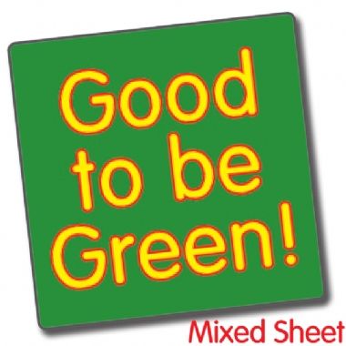 Good to be Green Stickers (140 Stickers - 16mm)