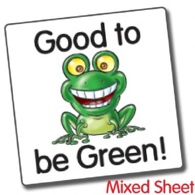 Good to be Green Stickers (140 Stickers - 16mm)