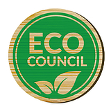 Bamboo Round Eco Council Badge - Green - 38mm