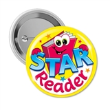 Star Reader Badges (10 Badges - 38mm) Brainwaves