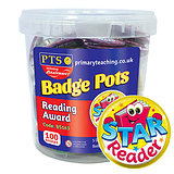 100 Reading Reward Badges - 38mm