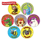 35 Holographic Fabulous Phonics Stickers - 20mm