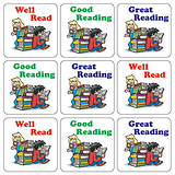 Reading Stickers (35 Stickers - 20mm)