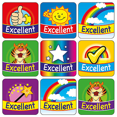 Excellent Stickers (35 Stickers - 20mm)