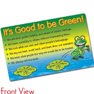Good to be Green Rules CertifiCARDS (10 Cards - 86mm x 54mm)