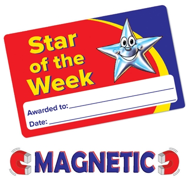 Magnetic Star Of The Week Cards (10 Wallet Sized Cards)