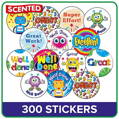 Scented Stickers Value Pack (300 Stickers - 25mm)