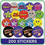 Holographic Stickers Value Pack (200 Stickers)