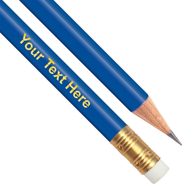 Dark Blue Personalised Pencil 