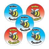 30 Super Spelling Stickers - 25mm