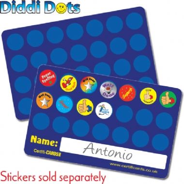 Smiley Blue Stickers - Diddi Dots (196 Stickers - 10mm)