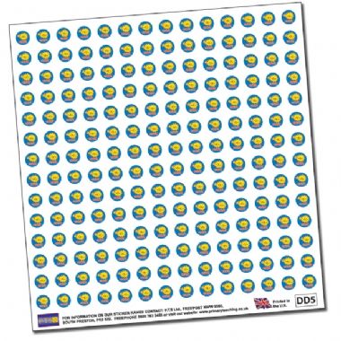 Sun Stickers - Great (196 Stickers - 10mm)