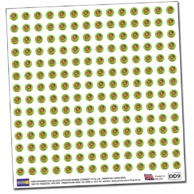 Ladybird Stickers - Good (196 Stickers - 10mm)