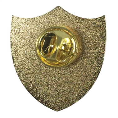 Enamel Head Boy Shield Badge - Red