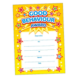 Good Behaviour Award Certificates (20 Certificates - A5) Brainwaves