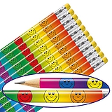 12 Smiley Face Spectrum Pencils