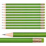 Lime Green HB Pencils (12 Pencils)