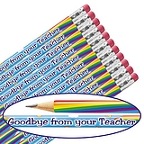Goodbye From Your Teacher Pencils (12 Pencils)