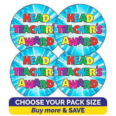 Holographic Head Teacher's Award Stickers (37mm)