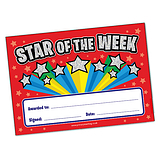 Star of the Week Certificates (20 Certificates - A5)