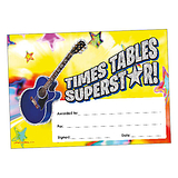 Holographic Times Tables Certificates (20 Certificates - A5)