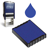 Ink Pad Refill for Stampers - Blue Ink (25mm x 25mm)