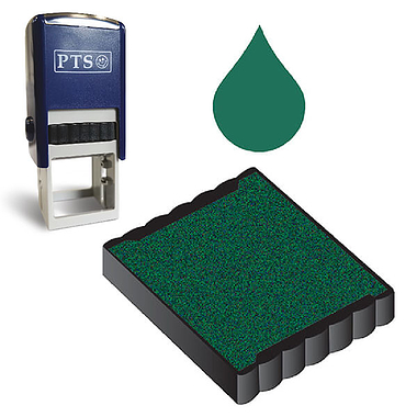 Ink Pad Refill for 25mm Stampers - Green Ink (25mm x 25mm) 