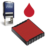 Ink Pad Refill for Stampers - Red Ink (25mm x 25mm)