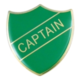Captain Enamel Badge - Green (30mm x 26.4mm) 