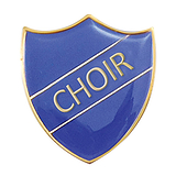 Choir Enamel Badge - Blue (30mm x 26.4mm)
