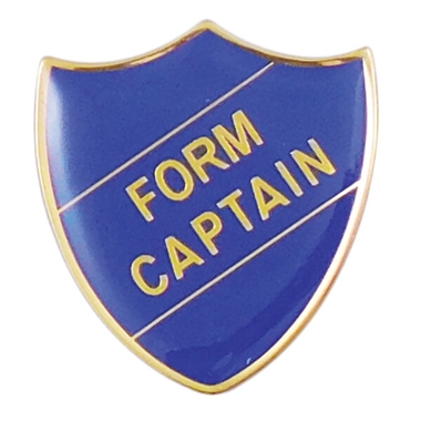 Form Captain Enamel Badge - Blue (30mm x 26.4mm)
