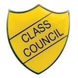 Class Council Enamel Badge - Yellow (30mm x 26.4mm)