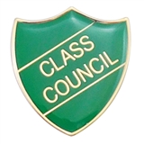 Class Council Enamel Badge - Green (30mm x 26.4mm)