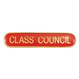 Class Council Enamel Badge - Red (45mm x 9mm) 