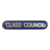 Enamel Class Council Bar Badge - Blue - 45 x 9mm