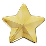 Gold 3D Star Badge - Gold Metal