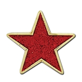 Glitter Star Badge - Red