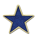 Glitter Star Badge - Blue