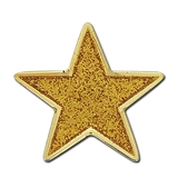 Glitter Star Badge - Yellow 