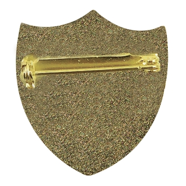 School Council Enamel Shield Badge - Cyan  