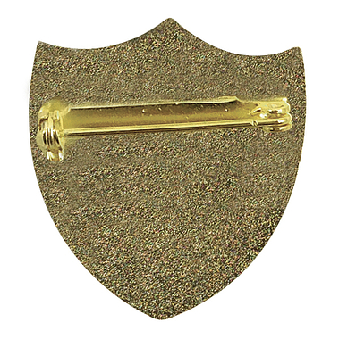 Enamel Prefect Shield Badge - Yellow - 30 x 26mm