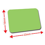 Mini Library Labels - Light Green (120 Labels - 22mm x 16mm)
