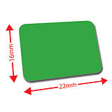 Mini Library Labels - Dark Green (120 Labels - 22mm x 16mm)